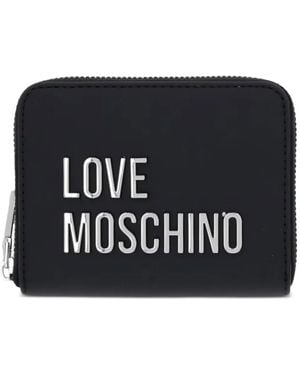 Love Moschino Cartera Con Letras Del Logo - Negro