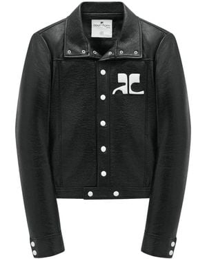 Courreges Reedition Vinyl Jacket - Black