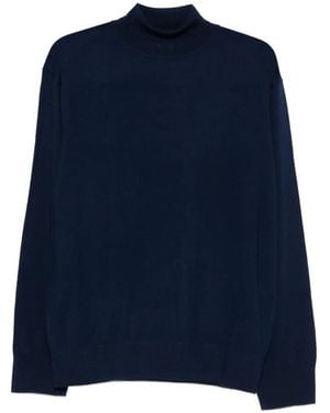 Laneus Pull En Laine À Col Roulé - Blue