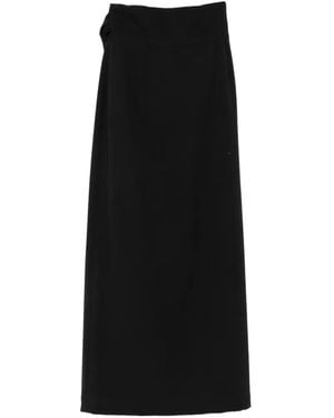 Marie Adam-Leenaerdt Tie-Fastening Wrap Maxi Skirt - Black
