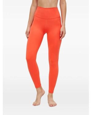 adidas 7/8 High-Waisted Yoga Leggings - Red