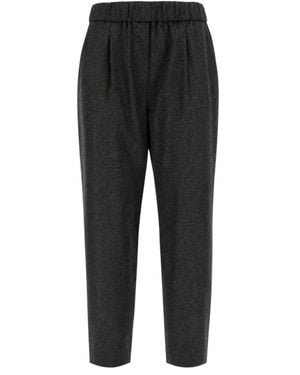Giorgio Armani Elasticated-Waist Track Trousers - Black