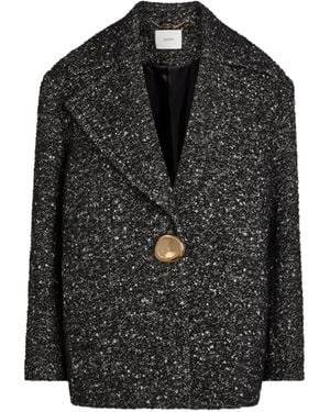 JOSEPH Agar Donegal Button Coat - Black