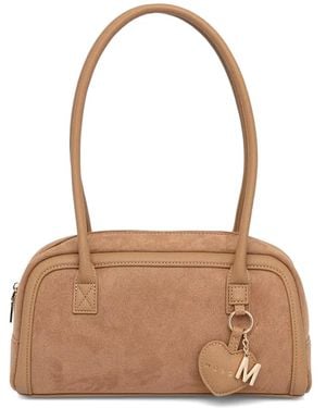 Morgan Bolso Shopper Con Charm De Corazón Y Efecto De Ante - Neutro