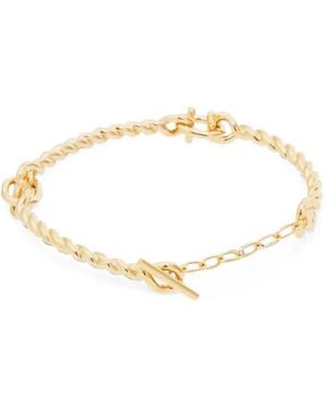 Ferragamo Gancini Twisted Bracelet (S) - Metallic