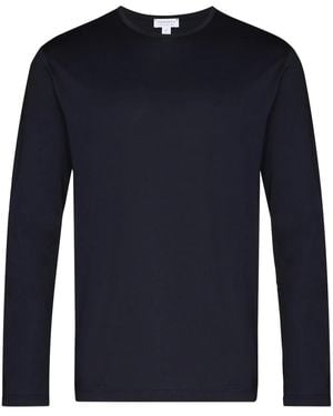 Sunspel Long-Sleeve T-Shirt - Blue