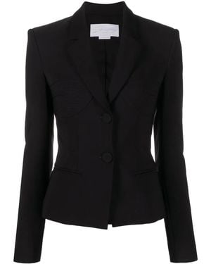Genny Single-Breasted Blazer - Black