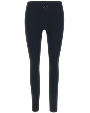 DIESEL Stretchy Trousers With Detailing - Blue
