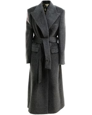 Dolce & Gabbana Abrigo Con Cinturón - Negro