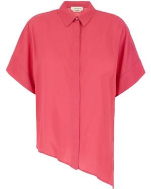 Anna Molinari Camisa con dobladillo asimétrico - Rosa
