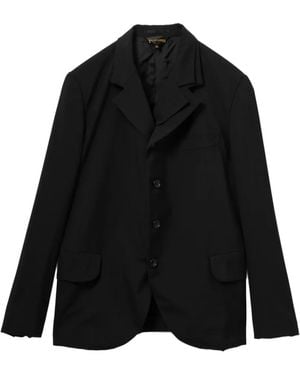 Comme des Garçons Notched-Lapels Blazer - Black