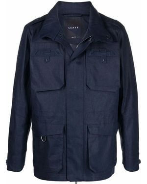 Sease Endurance Linen Field Jacket - Blue