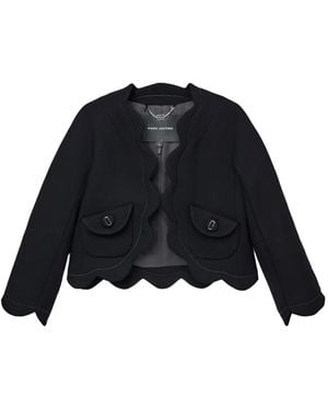 Marc Jacobs Scallop-Trim Jacket - Black