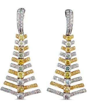 HYT Jewelry Diamond Drop Earrings - Metallic