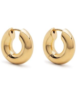 Tom Wood Small Chunky Hoop Earrings - Metallic