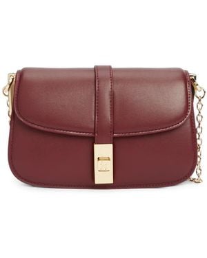 Tommy Hilfiger Heritage Logo-Plaque Chain-Strap Crossbody Bag - Purple