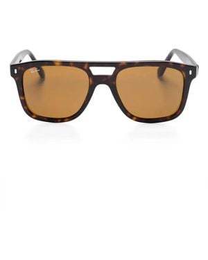 Ray-Ban Tortoiseshell Pilot Tinted Sunglasses - Natural