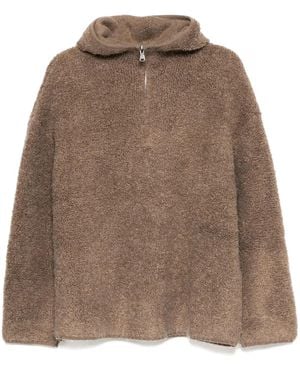 B+ AB Hooded Knit Pullover - Brown