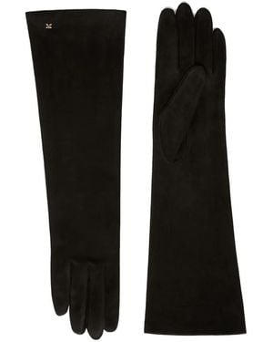 Max Mara ロゴチャーム レザーグローブ - ブラック