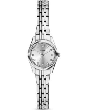 Fossil Scarlette Mini Armbanduhr 20Mm - Weiß