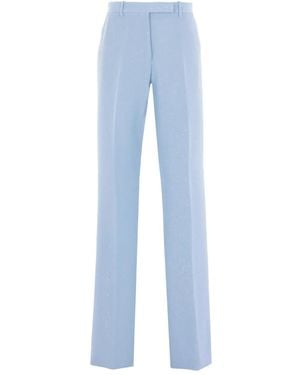Tom Ford Sequin-Embellished Straight-Leg Trousers - Blue