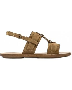 Buttero Sella Sandalen Mit Ring - Mettallic