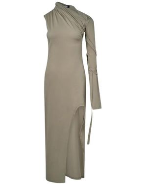 GRACE ELWOOD Draped Asymmetric Midi Dress - Multicolor