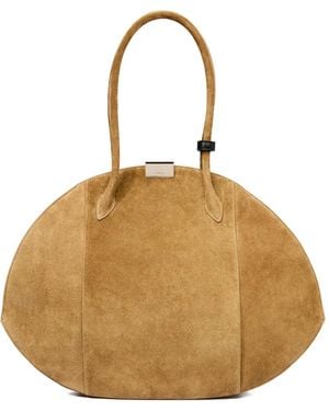 Nina Ricci Large Le Bal Suede Shoulder Bag - Natural