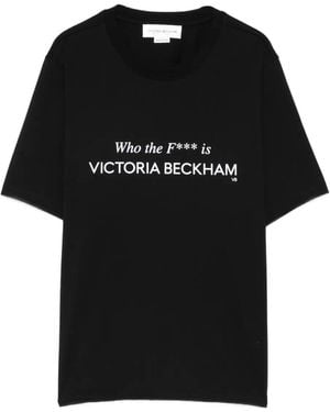 Victoria Beckham Cotton T-Shirt - Black