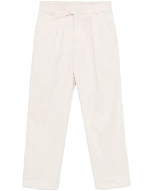 Moncler Gabardine-Weave Pants - White