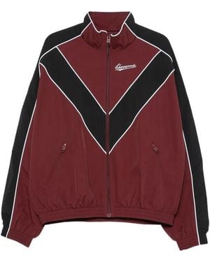 Willy Chavarria Bad Boy Chevron-Panelled Logo-Embroidered Jacket