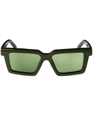 Off-White c/o Virgil Abloh Square Shape Sunglasses - Green