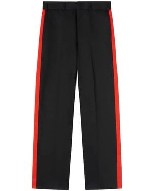 Palm Angels X Haas Moneygram Racing Stripe-Detail Trousers - Black