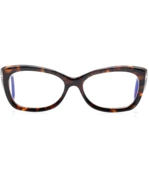 Tom Ford Cat-Eye-Brille - Braun