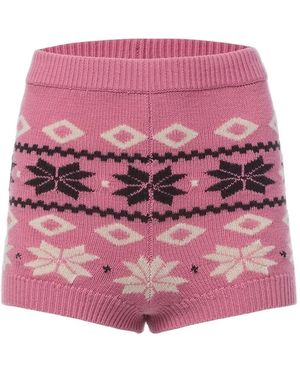 Monse Merino Wool Shorts - Pink
