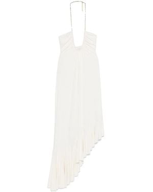 Amen Chain-Detail Gown - White