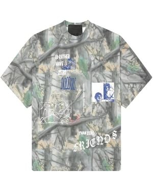 JUNGLES JUNGLES Camo-Print T-Shirt - Grey