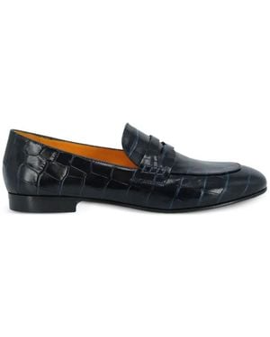 Madison Maison Flat Moc Croc Loafer - Blue