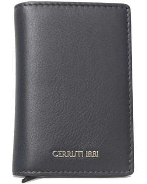 Cerruti 1881 Portefeuille En Cuir À Logo - Grey