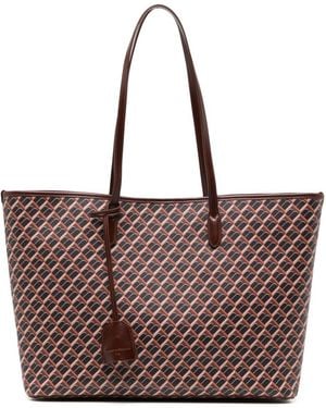 Tammy & Benjamin Monogram-pattern Tote Bag - Brown