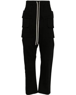 Rick Owens Jumbo Bela Drop-Crotch Trousers - Nero