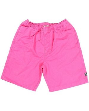 Stussy Cotton Bermuda Shorts - Pink