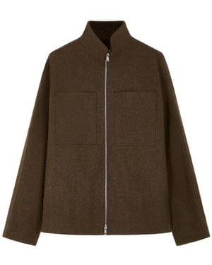 Jil Sander Felted Jacket - Brown