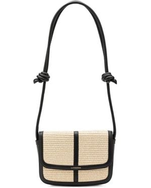 La Portegna Lucía Yute Shoulder Bag - White