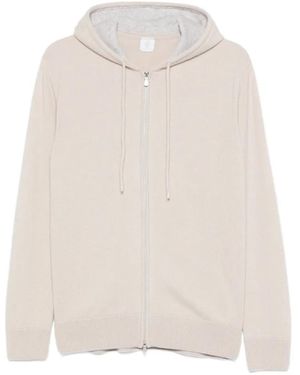 Eleventy Full-Zip Hoodie - White