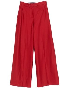 Max Mara Wide-Leg Pants - Red
