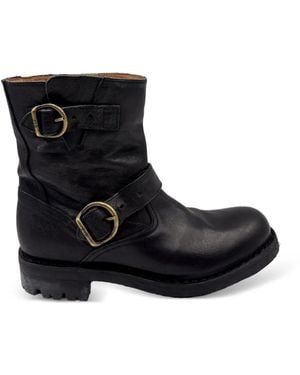 Fiorentini + Baker Jed Buckle-Fastening Leather Boots - Black