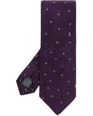 Paul Smith Cravate Imprimée - Violet