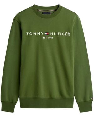 Tommy Hilfiger Sweat À Logo Poitrine - Green