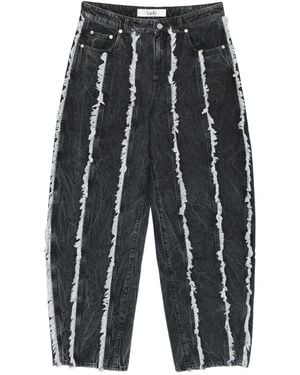 Séfr Frayed-Detail Jeans - Grey